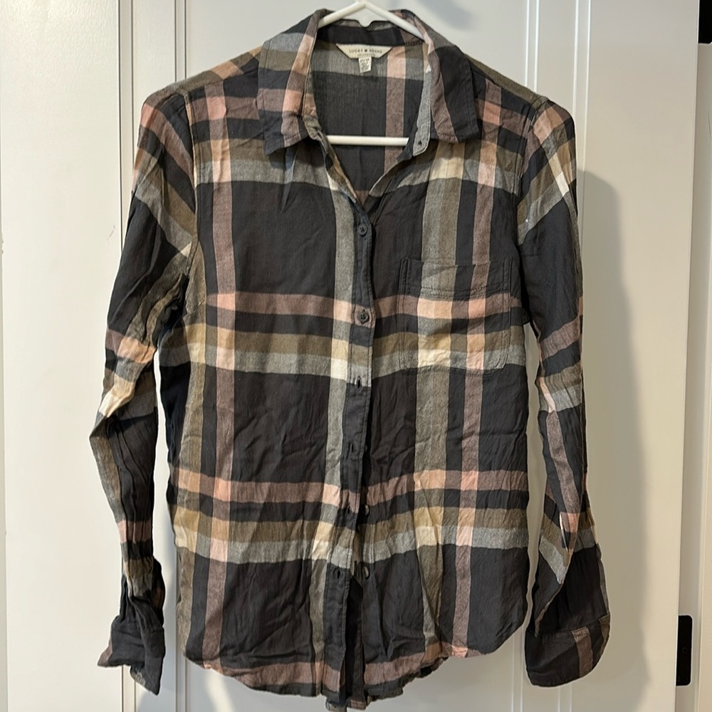 Lucky Brand Plaid Button Up